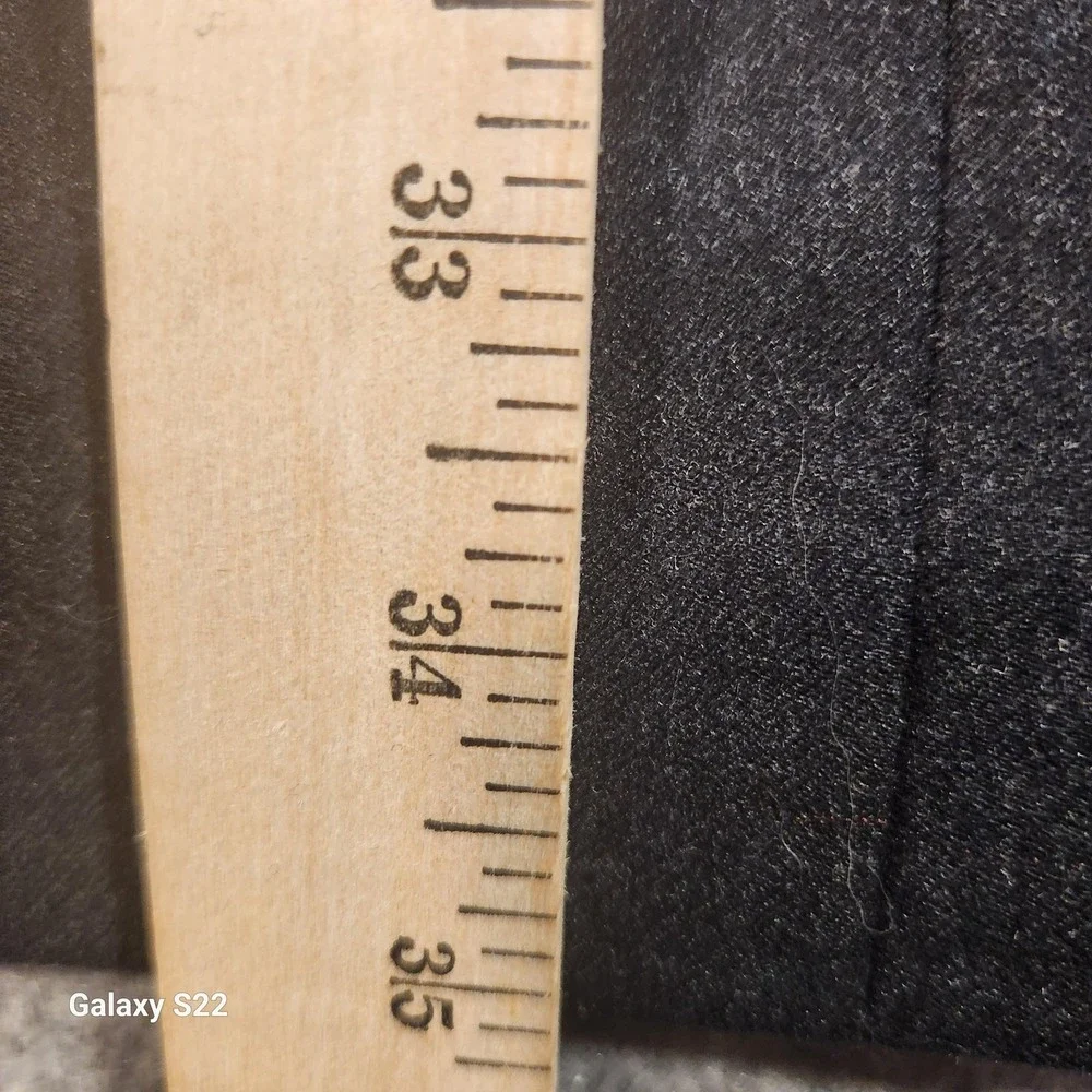 Albert Nipon Mens Wool Cashmere Double Breasted Blazer Charcoal Grey 46L‎ XL
